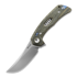 Reate PL-7 sulankstomas peilis, Green/Black Micarta, Satin