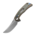 Reate PL-7 折叠刀, Red/Black Micarta, Satin