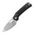 Couteau pliant Reate PL-XE, Black Micarta, Stonewashed