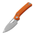 Reate PL-XE kääntöveitsi, Orange G-10, Stonewashed
