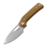 Reate PL-XE kääntöveitsi, Tan G-10, Stonewashed