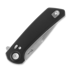 Reate PL-XF Black Aluminum sulankstomas peilis, Satin/Stonewash