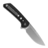 Couteau pliant Reate PL-XF Black Micarta/G-10, Stonewash
