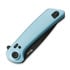 Reate PL-XF Blue Aluminum sulankstomas peilis, Black PVD