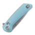 Reate PL-XF Blue Aluminum kääntöveitsi, Satin/Stonewash