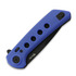 Reate PL-XF Blue G-10 kääntöveitsi, Black PVD