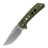 Coltello pieghevole Reate PL-XF Green Micarta/Black G-10, Stonewash