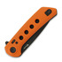 Reate PL-XF Orange G-10 kääntöveitsi, Black PVD