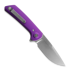 Coltello pieghevole Reate PL-XF Purple Aluminum, Satin/Stonewash