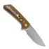 Reate PL-XF Tan G-10 sulankstomas peilis, Stonewash