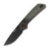 Reate PL-XT Nitro-V 折叠刀, Red/Black Micarta, Black PVD