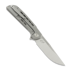 Reate Remedy összecsukható kés, Bead Blast Titanium, Satin