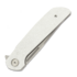 Reate Remedy összecsukható kés, White Glass FatCarbon, Satin