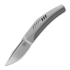 Coltello pieghevole Reate Small Krypton, Bead Blast Titanium, Hand Rubbed