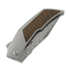 Reate T3000 Damasteel sulankstomas peilis, Burlap Micarta