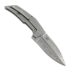 Reate T4000 Damasteel folding knife, Gray Titanium & Carbon Fiber
