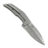 Reate T4000 Damasteel folding knife, Gray Titanium & Carbon Fiber