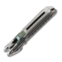 Reate T600 Bead Blast Ti & Green Zirconium/BB folding knife, Frosted Satin