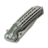 Coltello pieghevole Reate T600 Bead Blast Ti & Green Zirconium/BB, Frosted Satin