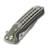 Coltello pieghevole Reate T600 Bead Blast Ti & Green Zirconium, Frosted Satin