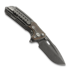 Reate T600 Darkwash Titanium & Copper folding knife, Acid Washed