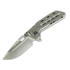 Reate Terminator TX228 折叠刀, Bead Blasted Titanium, Satin
