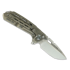 Reate Terminator TX228 sulankstomas peilis, Dark Bead Blasted Titanium, Satin