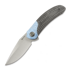 Couteau pliant Reate TF-4, Blue Crystallized Titanium & Carbon Fiber, Satin