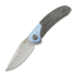 Couteau pliant Reate TF-4, Blue Crystallized Titanium & Carbon Fiber, Satin