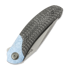 Couteau pliant Reate TF-4, Blue Crystallized Titanium & Carbon Fiber, Satin