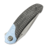 Couteau pliant Reate TF-4, Blue Crystallized Titanium & Carbon Fiber, Satin