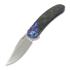 Couteau pliant Reate TF-4, Zircuti & Marble Carbon Fiber, Hand Rubbed