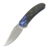 Couteau pliant Reate TF-4, Zircuti & Marble Carbon Fiber, Hand Rubbed