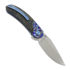 Couteau pliant Reate TF-4, Zircuti & Marble Carbon Fiber, Hand Rubbed