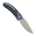 Couteau pliant Reate TF-4, Zircuti & Marble Carbon Fiber, Hand Rubbed