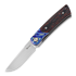 Reate Tribute Mokuti Bolster 折叠刀, fat red carbon, satin