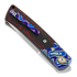 Reate Tribute Mokuti Bolster sulankstomas peilis, fat red carbon, satin