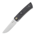 Reate Tribute Zirconium Bolster sulankstomas peilis, carbon, frosted satin