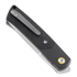 Reate Tribute Zirconium Bolster 折叠刀, carbon, hand satin