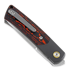 Reate Tribute Zirconium Bolster sulankstomas peilis, fat red carbon, satin