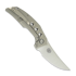 Reate Velocity sulankstomas peilis, Bead Blast Titanium, Satin