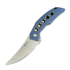 Reate Velocity sulankstomas peilis, Blue Titanium/Bronze Holes, Satin