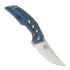 Reate Velocity sulankstomas peilis, Blue Titanium/Bronze Holes, Satin
