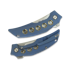 Zavírací nůž Reate Velocity, Blue Titanium/Bronze Holes, Satin