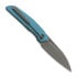 Nóż składany Reate VK-ANUB Blue Titanium, Dark Bead Blast