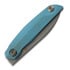Reate VK-ANUB Blue Titanium 折叠刀, Dark Bead Blast