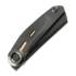 Reate VK-CLU foldekniv, Black DLC Titanium, Frosted Satin Black DLC