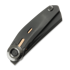 Coltello pieghevole Reate VK-CLU, Black DLC Titanium, Frosted Satin Black DLC