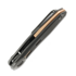 Reate VK-CLU foldekniv, Black DLC Titanium, Frosted Satin Black DLC