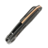 Coltello pieghevole Reate VK-CLU, Black DLC Titanium, Frosted Satin Black DLC